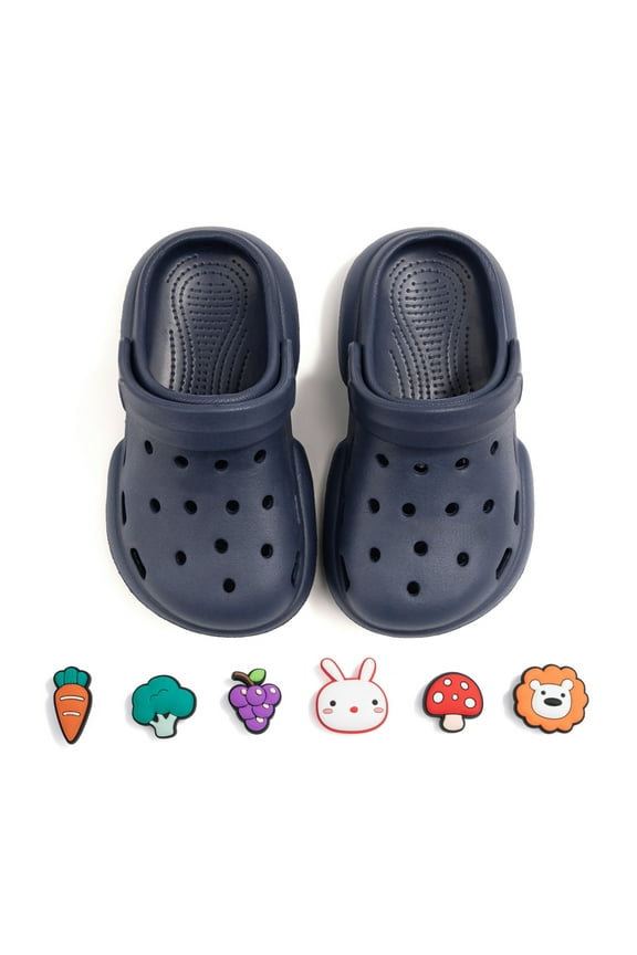 Toddler Boys Girls Garden Clogs Cartoon Slides Shoes Slip On Slipper Water Sandals For Little Kids