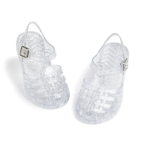 Kannior Toddler Girls Jelly Sandals Soft Rubber Sole Closed Toe Summer Shoes Mary Jane Dress Princess Flat