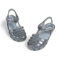 thumbnail image 1 of Kannior Toddler Girls Jelly Sandals Soft Rubber Sole Closed Toe Summer Shoes Mary Jane Dress Princess Flat, 1 of 5