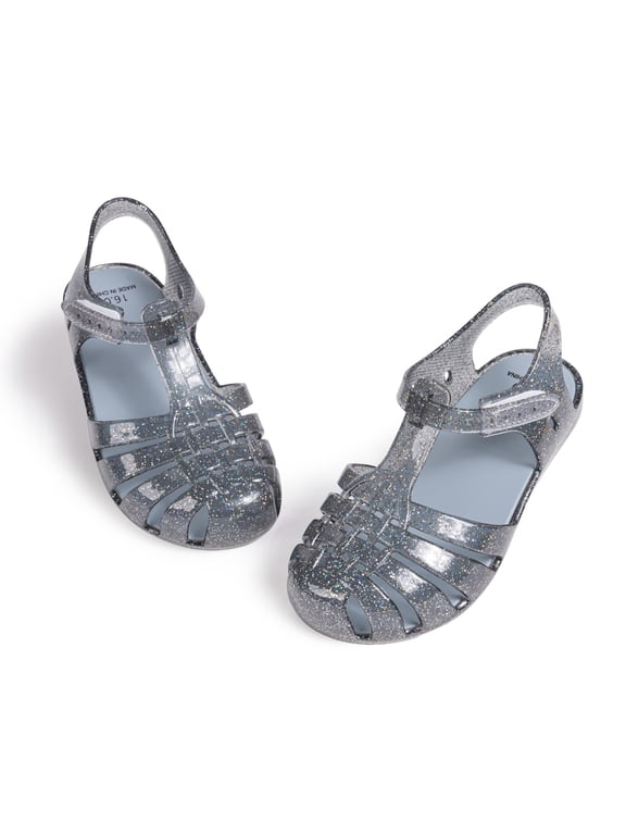 Toddler Girls Jelly Sandals Soft Rubber Sole Closed Toe Summer Shoes Mary Jane Dress Princess Flat
