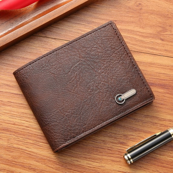 Kannior Wallet fo Men Leather Card Holder Slim Minimalist Wallet Front Pocket with Money Clip Multiple Card Slots for Everyday Use