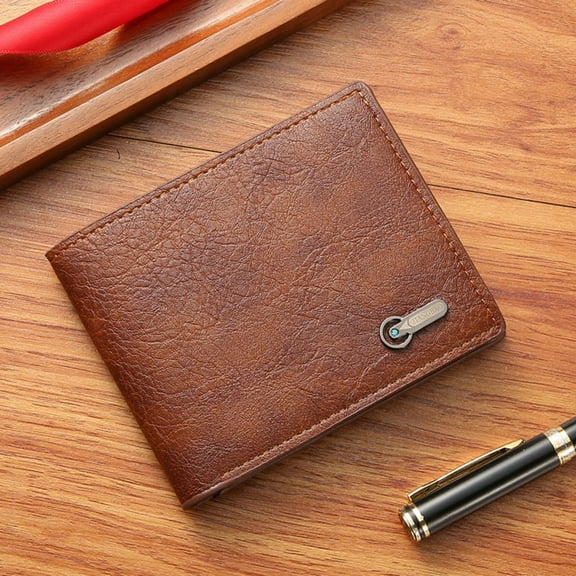 Kannior Wallet fo Men Leather Card Holder Slim Minimalist Wallet Front Pocket with Money Clip Multiple Card Slots for Everyday Use