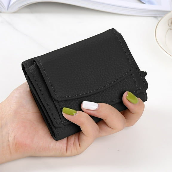 Kannior Women's Wallet, Rfid Wallet for Women Compact Purse with Snap Closure and Multiple Card Holder, Minimalist Coin Pocket Organizer