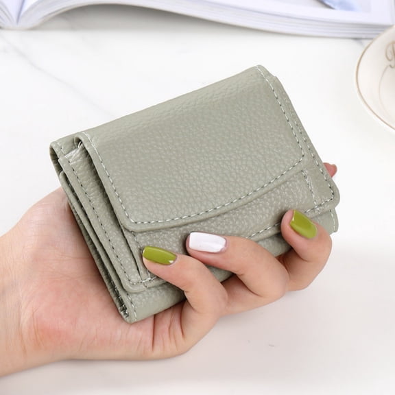Kannior Women's Wallet, Rfid Wallet for Women Compact Purse with Snap Closure and Multiple Card Holder, Minimalist Coin Pocket Organizer