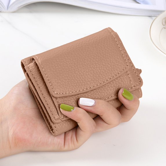 Kannior Women's Wallet, Rfid Wallet for Women Compact Purse with Snap Closure and Multiple Card Holder, Minimalist Coin Pocket Organizer