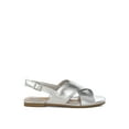 thumbnail image 1 of Kanon Metallic Pleather Criss-Cross Flats, 1 of 9