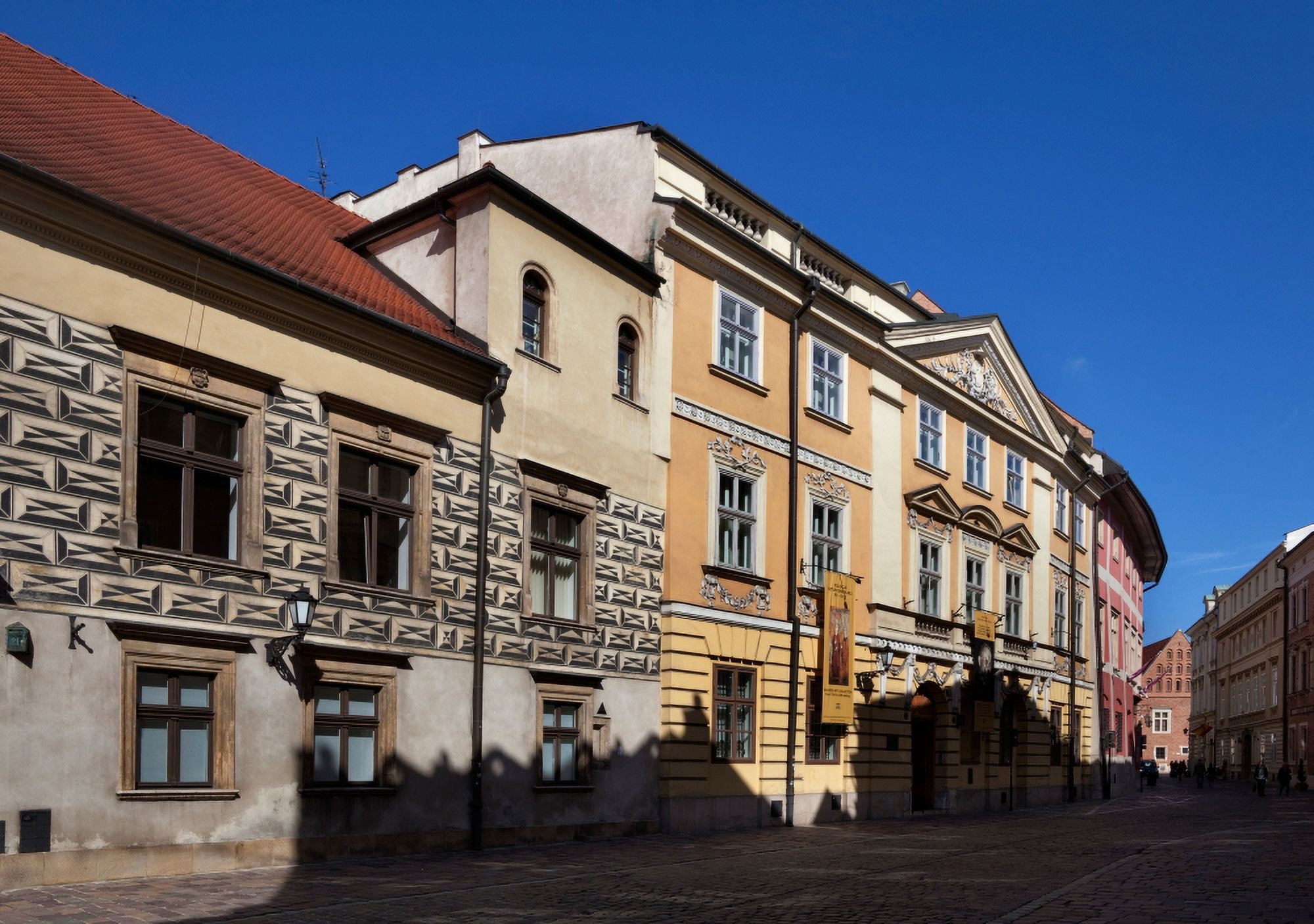 Kanonicza Street and the Archdiocese Museum Where Father Karol Wojtyla (Pope John Paul II) lived Krakow Poland Canvas Art - Panoramic Images (18 x 24)