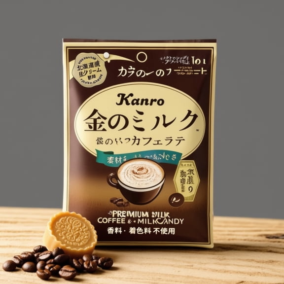 Kanro Golden Milk Caf Latte Candy 6-Bag Set Made in JAPAN - Tokyo Sakura Mall