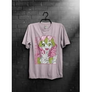 Kanroji Mitsuri T-shirt, Kimetsu No Yaiba Manga Anime, Demon Slayer Shirt,Light Pink color,size S