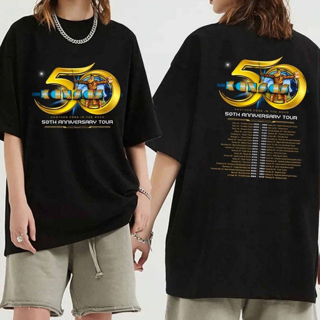 Kansas 50th Anniversary Tour Shirt, Kansas Band Fan Shirt, Kansas 2024
