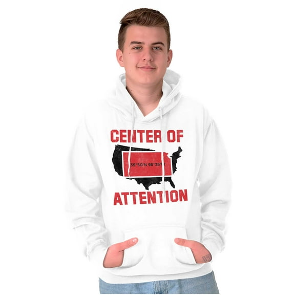 Kansas Center of Attention Heartland Unisex Plus Fleece Graphic Hoodie Brisco Brands 3X