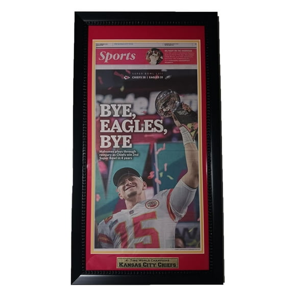 Kansas City 12x24 Newspaper Frame Victory