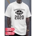 thumbnail image 1 of Kansas City 2020 Tee for men white 180G 100% Cotton Breathable fabric,round neck,short sleeves Funny Unisex Shirt Graphic tshirts Vintage Unisex Shirt Crewneck tshirts, 1 of 7