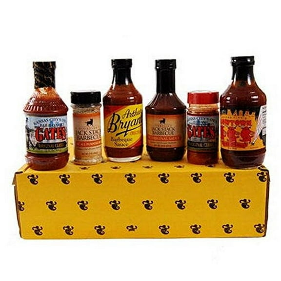 Kansas City Barbecue Sauce Deluxe Gift Basket Box Set
