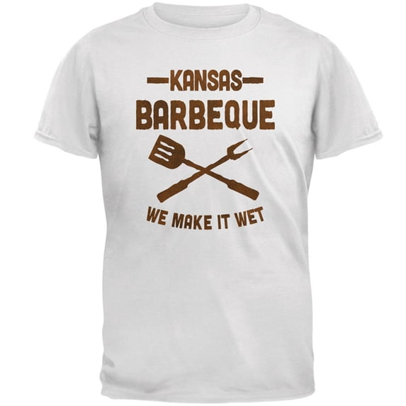 Kansas City Barbeque Make It Wet Mens T Shirt White 4X-LG