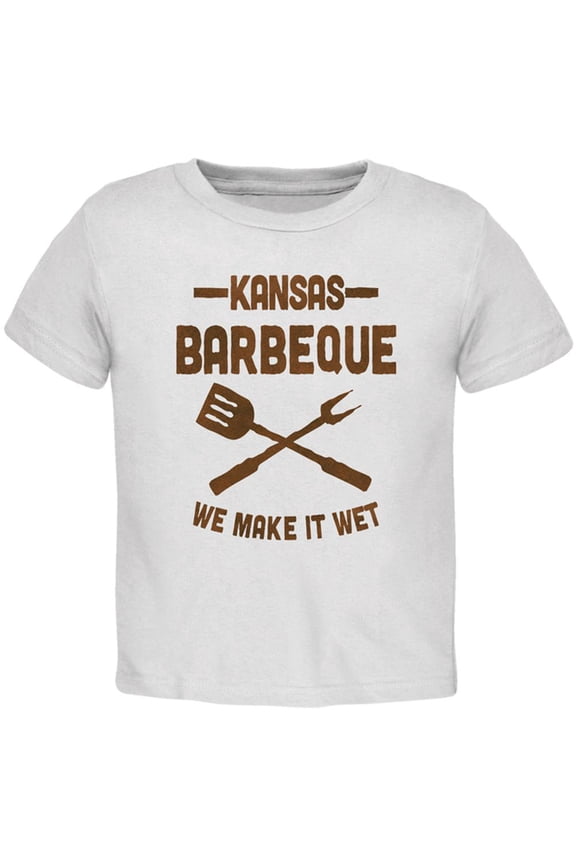 Kansas City Barbeque Make It Wet Toddler T Shirt White 2T