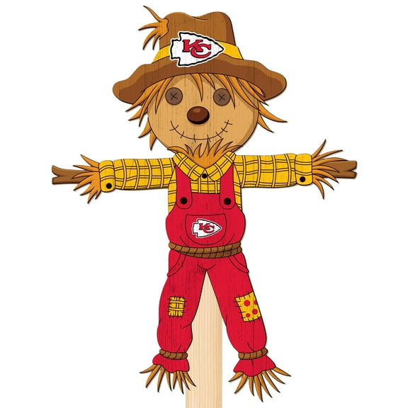 Kansas City Chiefs 12" Scarecrow Yard Stake