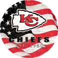 thumbnail image 1 of Kansas City Chiefs 12" Team Color Flag Sign, 1 of 1