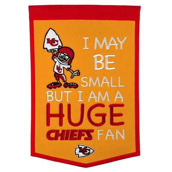 Kansas City Chiefs 12" x 18" Lil Fan Traditions Banner