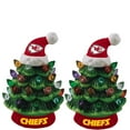 thumbnail image 1 of Kansas City Chiefs 2-Pack 4" Ceramic LED Christmas Tree Set, 1 of 3