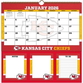 Kansas City Chiefs 2026 Memomate Spiral Calendar, (Paperback)