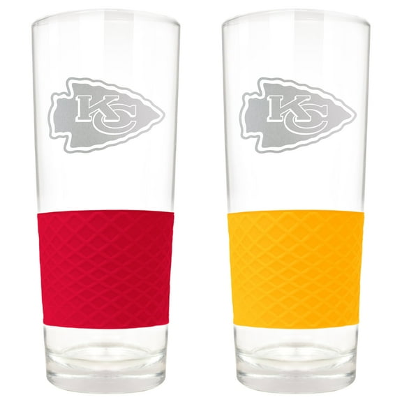 Kansas City Chiefs 22oz. Logo Score Pint Glass Two-Piece Set