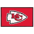 thumbnail image 1 of Kansas City Chiefs 3' x 5' Indoor/Outdoor Welcome Rug, 1 of 2
