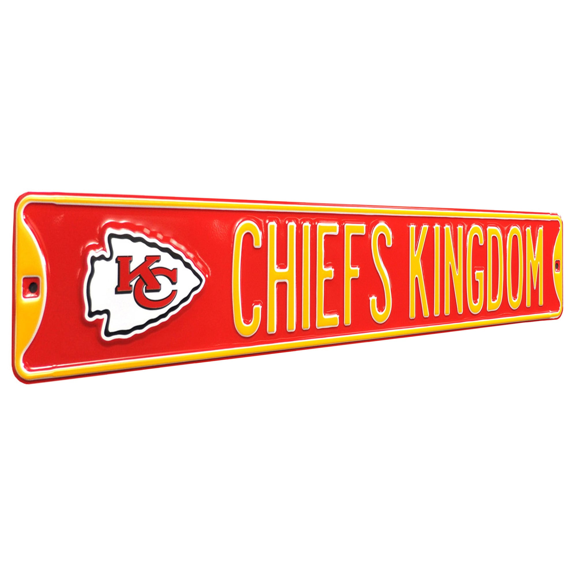Kansas City Chiefs 6'' x 36'' Steel Street Sign 