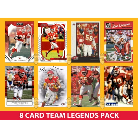 Kansas City Chiefs 8 Card Legends Pack Donruss Topps Panini Mahomes Kelce Okoye