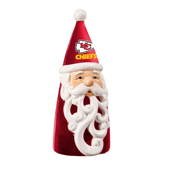 Kansas City Chiefs 8" LED Santa Statue