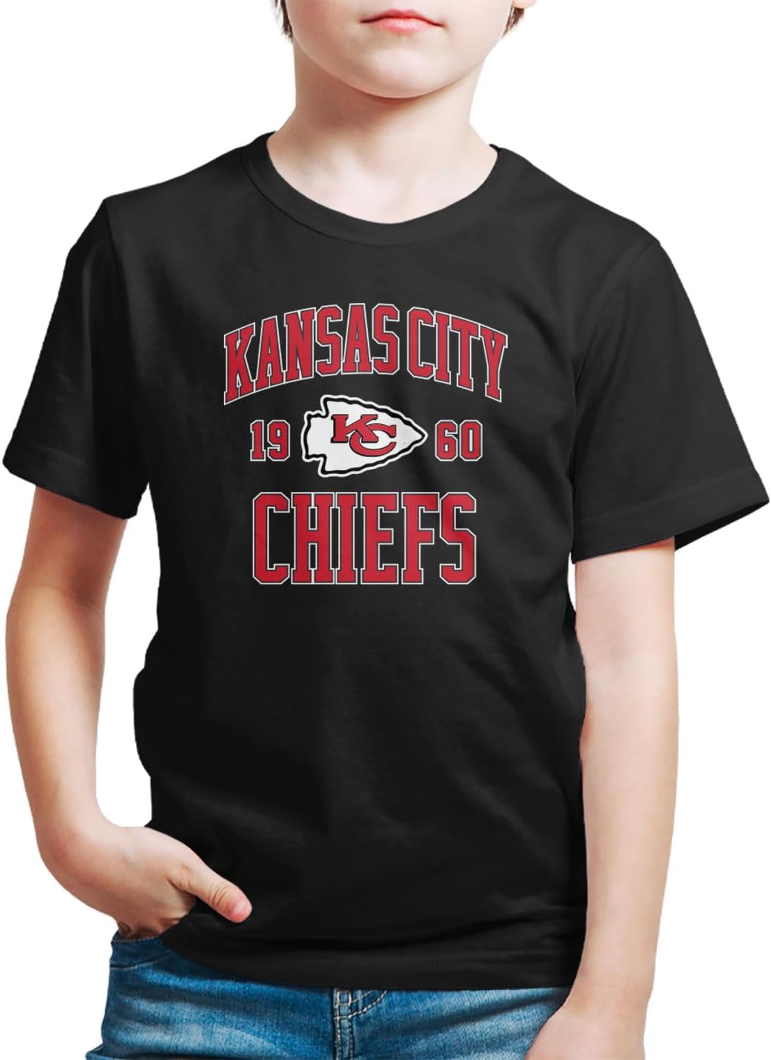 KC Chiefss Fans Unisex Team Logo Apparel Tshirt Kids Youth Adult Match