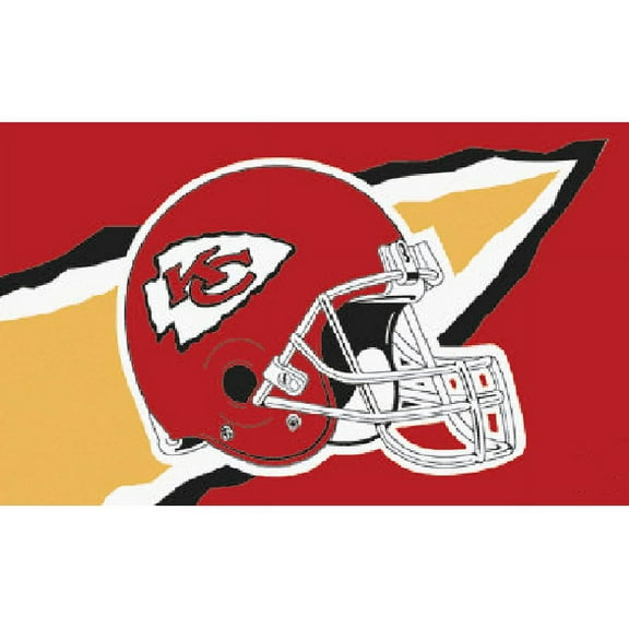 Kansas City Chiefs Helmet NFL Series Flag Size 3-by-5 Foot polyester Flag