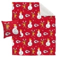thumbnail image 1 of Kansas City Chiefs Holiday Reindeer Blanket and Pillow Combo Set, 1 of 1