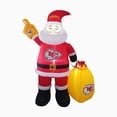 thumbnail image 1 of Kansas City Chiefs Inflatable Santa, 1 of 5