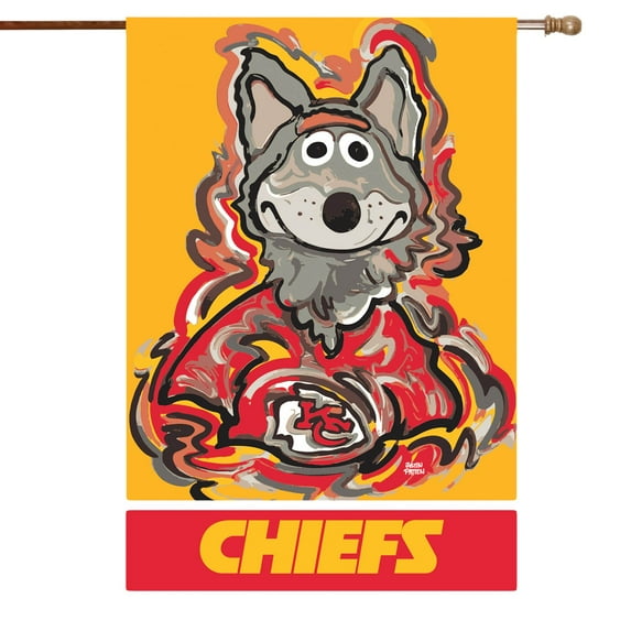 Kansas City Chiefs Justin Patten House Flag
