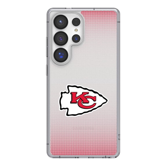 Kansas City Chiefs Linen Logo Galaxy Clear Case