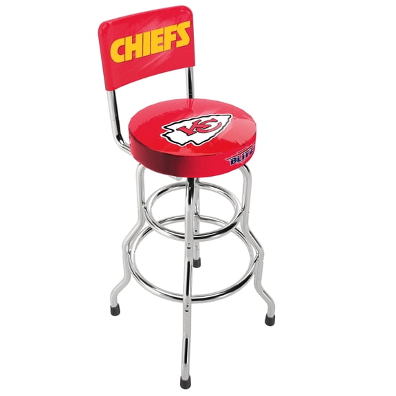 Kansas City Chiefs NFL Blitz High Back Adjustable Swivel Stool, Arcade1Up