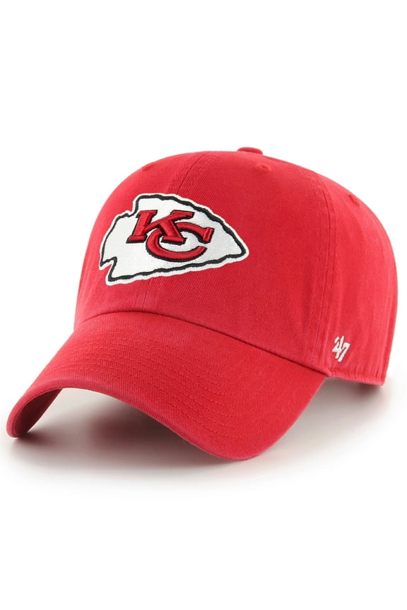 Kansas City Chiefs NFL Clean Up Strapback Baseball Cap SIZE: ADJ