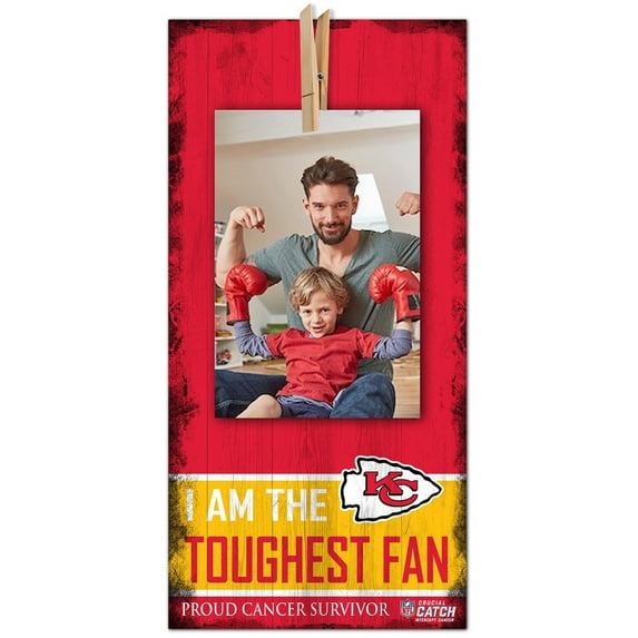 Kansas City Chiefs NFL Crucial Catch 6'' x 12'' Cancer Survivor Toughest Fan Clip Frame