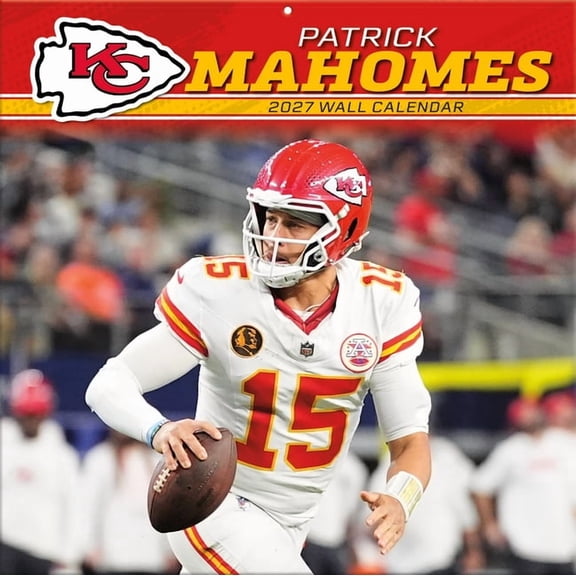 Kansas City Chiefs Patrick Mahomes 2027 Wall Calendar, (Paperback)