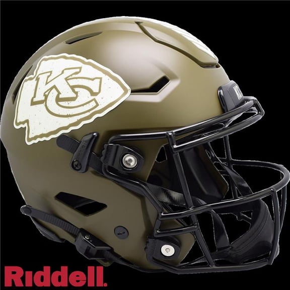 Kansas City Chiefs Salute to Service Speed Flex Authentic Helmet - Full Size