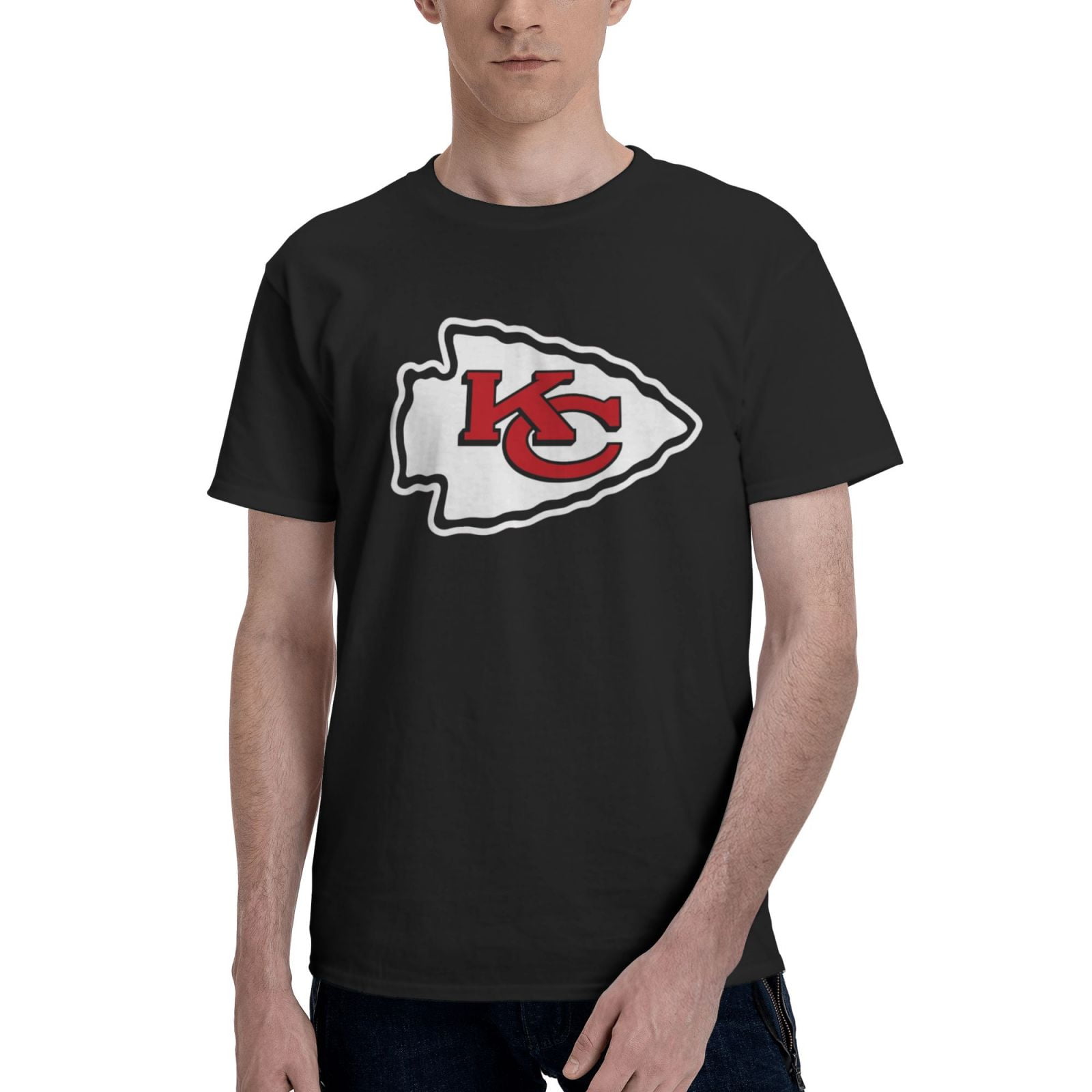 Kansas_City_Chiefs Soft Casual Short Sleeve Tees Unisex Crewneck Round