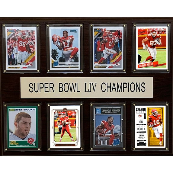 Kansas City Chiefs Super Bowl LIV Champions 12'' x 15'' Plaque