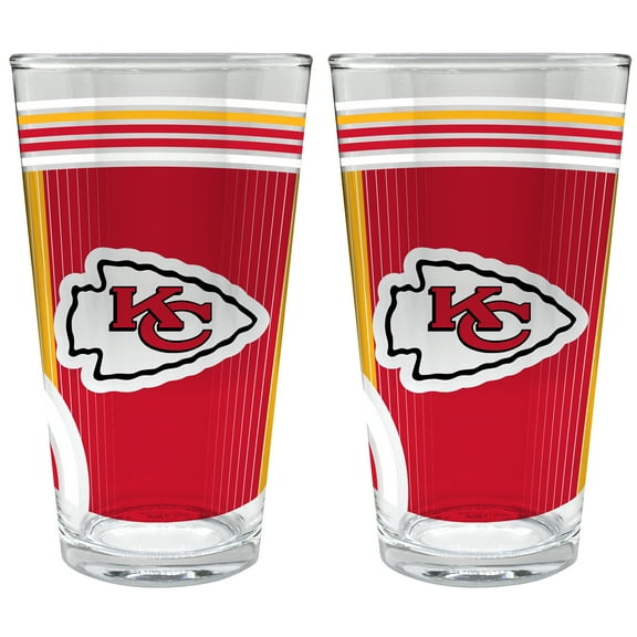 Kansas City Chiefs Two-Piece 16oz. Pint Glass Set