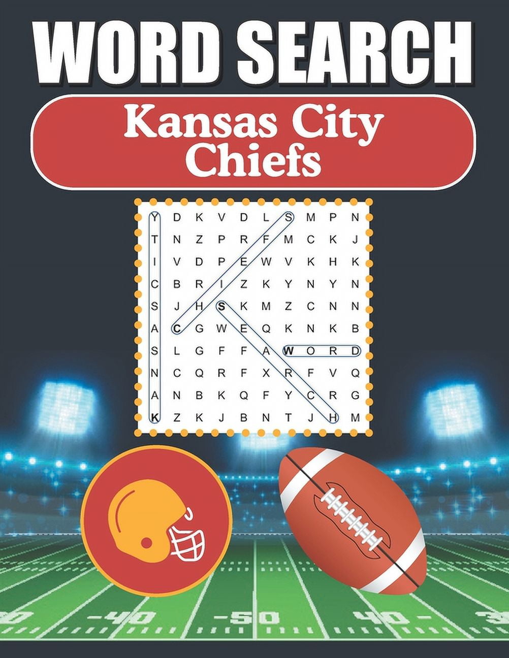 Kansas City Chiefs Word Search Word Find Puzzle Book For All KC