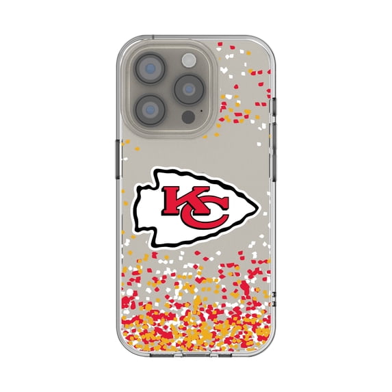 Kansas City Chiefs iPhone Clear Case with Confetti Design