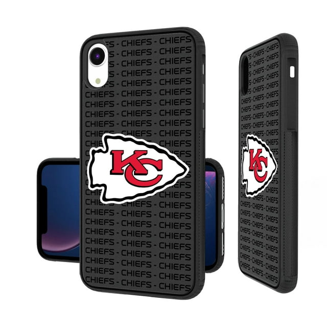Kansas City Chiefs iPhone Text Backdrop Design Bump Case