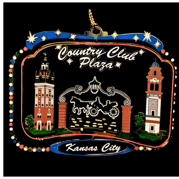 Kansas City Christmas Ornament Country Club Plaza Missouri State Souvenir Gift