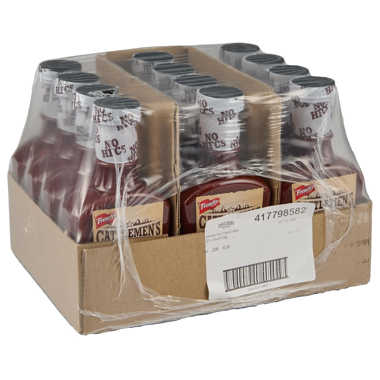 Kansas City Classic BBQ Sauce, 18 oz (Pack of 12)