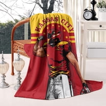 Kansas City Classic Throw Blanket 50x60 Inch, Soft Flannel Football Blankets for Football Fans Gifts